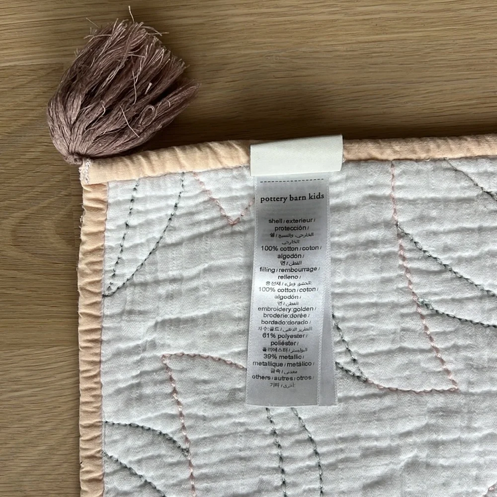 West Elm x Pottery Barn Deco Palm Crib Quilt